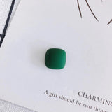 Frosted Square Patch Jewelry Accessories Materials