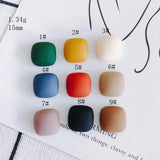 Frosted Square Patch Jewelry Accessories Materials