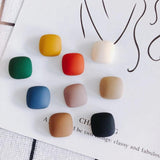 Frosted Square Patch Jewelry Accessories Materials