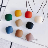 Frosted Square Patch Jewelry Accessories Materials