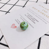 Resin Round Earth Beads DIY Jewelry Accessories 6pcs