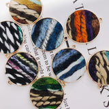 Alloy Round Pendant Necklace Charms DIY Material