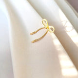 18K Gold Plated Bow Earrings, Hypoallergenic for Women