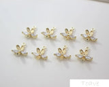 18K Real DIY Ear Stud Material Accessories