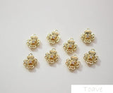 18K Real DIY Ear Stud Material Accessories