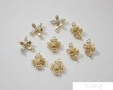 18K Real DIY Ear Stud Material Accessories