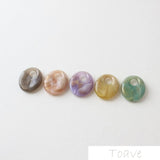 10pcs Oval Resin Blooming Hollow Pendant Ear Stud DIY Material