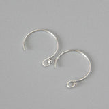 14K Filled Round Ball Bead Earring Hooks 925 Silver Circle Jewelry Making