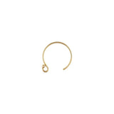 14K Filled Round Ball Bead Earring Hooks 925 Silver Circle Jewelry Making