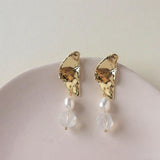 Irregular Triangle Silver Earrings Material DIY Accessories