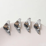 Irregular Triangle Silver Earrings Material DIY Accessories