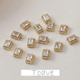 Copper Gilded Zirconium Pendant DIY Earrings Necklace Accessory