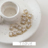 Copper Gilded Zirconium Pendant DIY Earrings Necklace Accessory