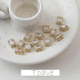 Copper Gilded Zirconium Pendant DIY Earrings Necklace Accessory