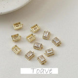 Copper Gilded Zirconium Pendant DIY Earrings Necklace Accessory