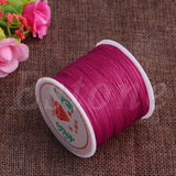 0.8mm Rattail Braided String Cord 45M Nylon Satin Macrame Chinese Knot Cord