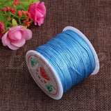 0.8mm Rattail Braided String Cord 45M Nylon Satin Macrame Chinese Knot Cord