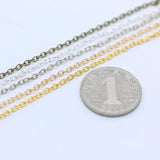 10m 3x2mm Oval Plated Cable Metal Chain Jewelry Making DIY