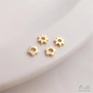 14K Sunflower Spacer Beads DIY Bracelet Necklace Accessories