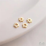 14K Sunflower Spacer Beads DIY Bracelet Necklace Accessories