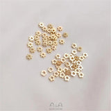 14K Sunflower Spacer Beads DIY Bracelet Necklace Accessories