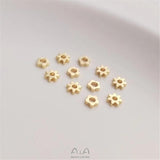 14K Sunflower Spacer Beads DIY Bracelet Necklace Accessories