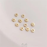 14K Sunflower Spacer Beads DIY Bracelet Necklace Accessories