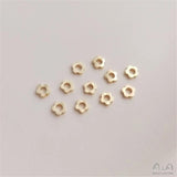 14K Sunflower Spacer Beads DIY Bracelet Necklace Accessories