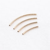 14K Filled Smooth Flower Elbow Connecting Pipe DIY Accessories