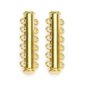 Strong Magnetic Clasps End Caps Slider Clasp Tubes for Necklace Bracelet