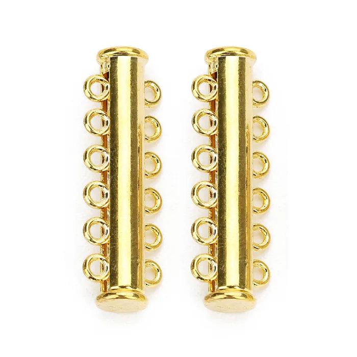 Strong Magnetic Clasps End Caps Slider Clasp Tubes for Necklace Bracelet