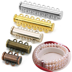 Strong Magnetic Clasps End Caps Slider Clasp Tubes for Necklace Bracelet