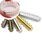 Strong Magnetic Clasps End Caps Slider Clasp Tubes for Necklace Bracelet