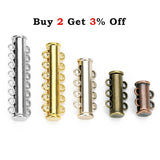 Strong Magnetic Clasps End Caps Slider Clasp Tubes for Necklace Bracelet
