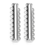 Strong Magnetic Clasps End Caps Slider Clasp Tubes for Necklace Bracelet