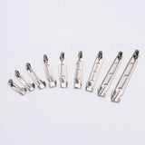 50pcs Safety Pins Brooch Base 15 20 25 30 35 mm DIY Jewelry Accessories