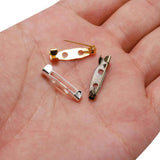 50pcs Safety Pins Brooch Base 15 20 25 30 35 mm DIY Jewelry Accessories