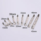 50pcs Safety Pins Brooch Base 15 20 25 30 35 mm DIY Jewelry Accessories