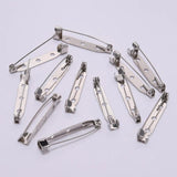 50pcs Safety Pins Brooch Base 15 20 25 30 35 mm DIY Jewelry Accessories