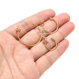 10pcs Stainless Steel Huggie Earring Posts Stud Earrings for DIY Jewelry