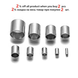 Stainless Steel Tassel Leather Cord End Crimp Caps Beads for Jewelry Making