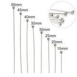 100Pcs Stainless Steel Flat Head Eye Pins DIY Earrings Jewelry Making Supplies