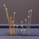 100Pcs Stainless Steel Flat Head Eye Pins DIY Earrings Jewelry Making Supplies