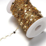 1m Stainless Steel Star Link Chains for DIY Jewelry