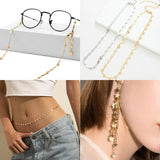 1m Stainless Steel Star Link Chains for DIY Jewelry