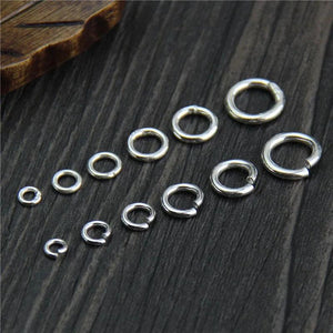 10pcs 925 Sterling Silver Jump Rings Split Rings for DIY Jewelry Making