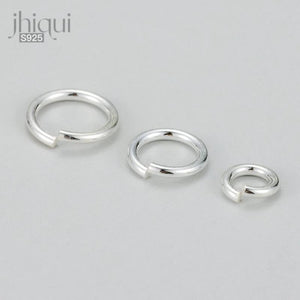 10pcs 925 Sterling Silver Jump Rings Split Rings for DIY Jewelry Making