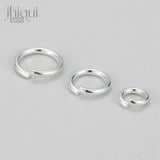 10pcs 925 Sterling Silver Jump Rings Split Rings for DIY Jewelry Making