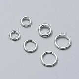 10pcs 925 Sterling Silver Jump Rings Split Rings for DIY Jewelry Making