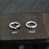 10pcs 925 Sterling Silver Jump Rings Split Rings for DIY Jewelry Making